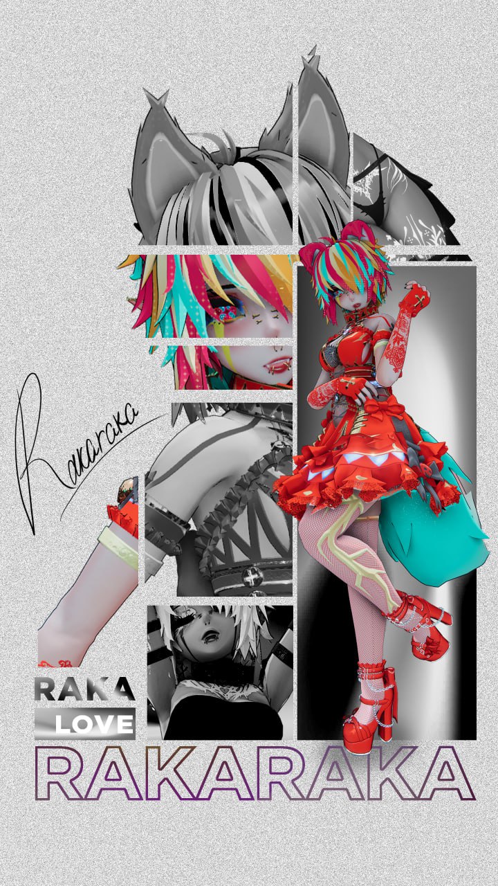 RAKA LOVE — коллаж с персонажем